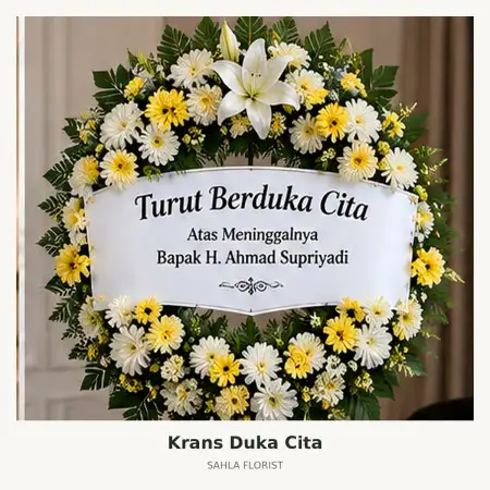 Krans Bunga Duka Melawai